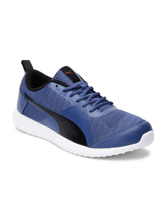 Puma Men Xyork Mu Idp Galaxy Blue-Puma Black Running Shoes-8 UK (19391403)