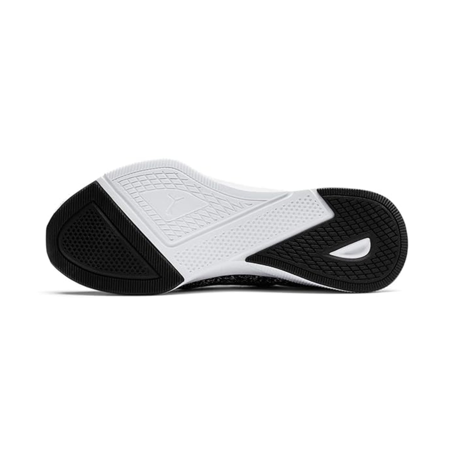 Puma mens Flyer Runner Engineer Knit Black-White-Fizzy Yellow Running Shoe - 8 UK (19279009)