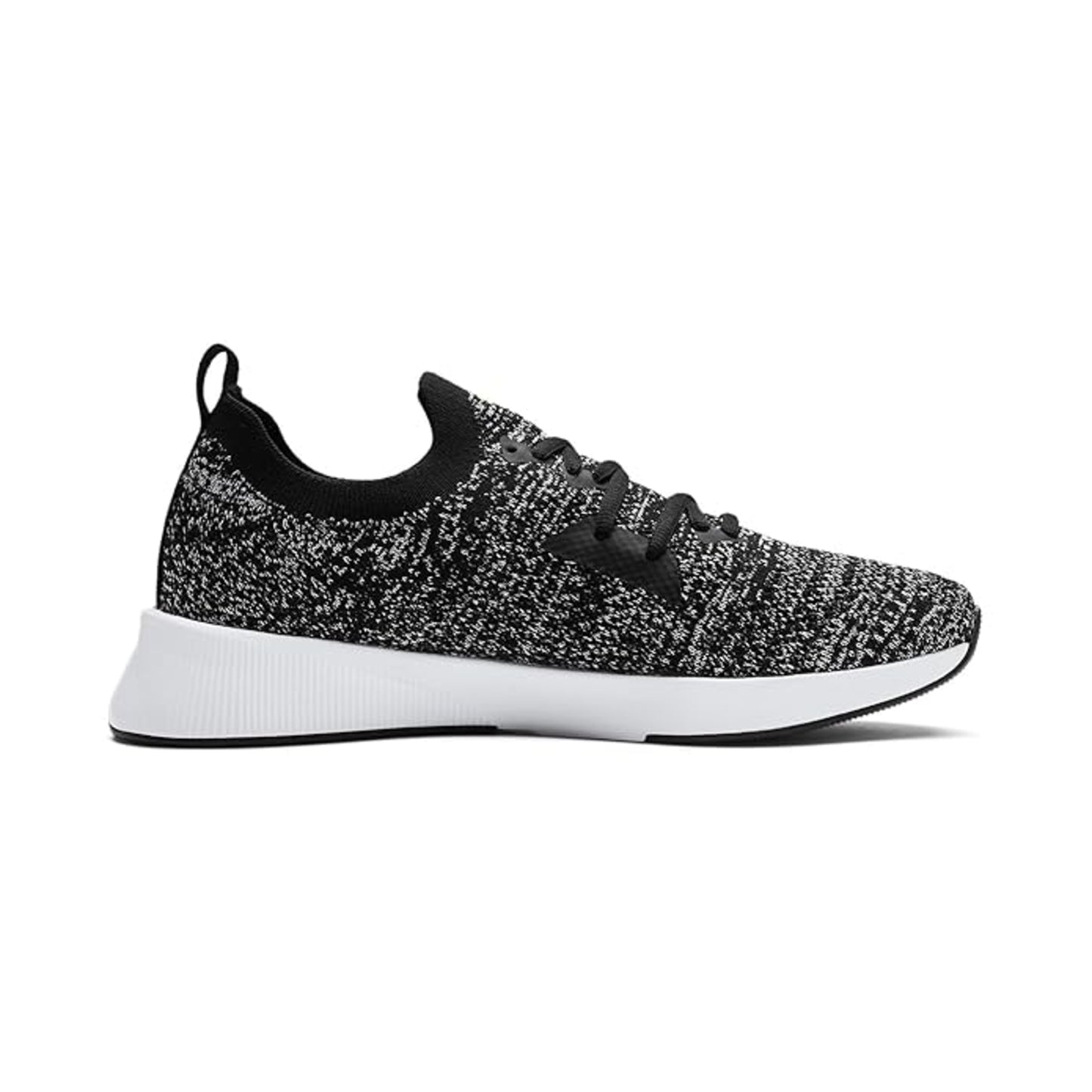 Puma mens Flyer Runner Engineer Knit Black-White-Fizzy Yellow Running Shoe - 8 UK (19279009)