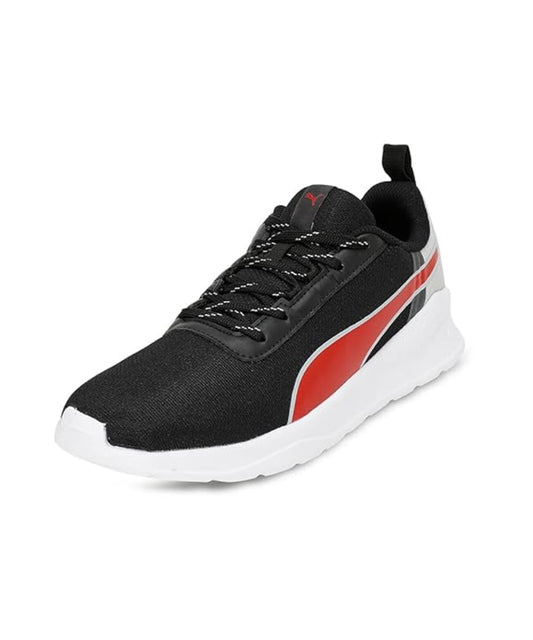 Puma Mens Tour Black-Harbor Mist-High Risk Red Sneaker - 10 UK (38691804)