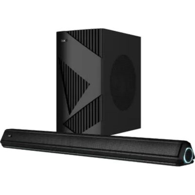 boAt Aavante Bar 1550 Pro with wired subwoofer 160 W Bluetooth Soundbar (Pebble Black, 2.1 Channel)