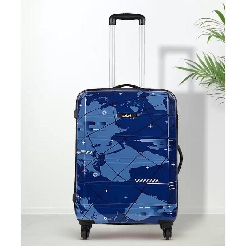Safari Medium Check-in Suitcase (66 cm) 4 Wheels – NIGHTSKY 65 – Blue