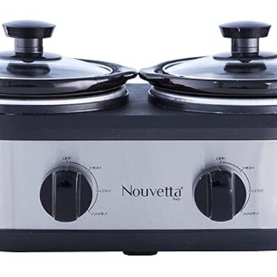 Nouvetta Gourmet Stainless Steel Slow Cooker.