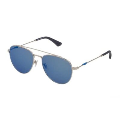 Police SPL995A58579BSG Blue Aviator Sunglasses