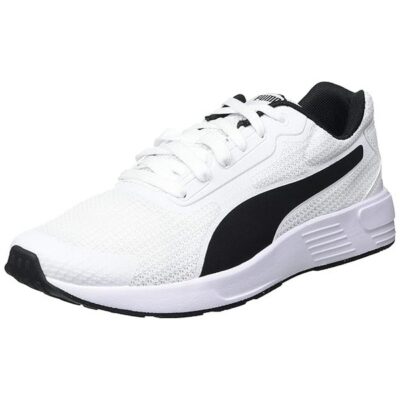 Puma Unisex-Adult Taper White-Black-White Running Shoe – 10 UK
