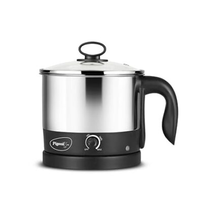 Pigeon Favourite Electric Kettle  (1.2 L, Silver, Black)