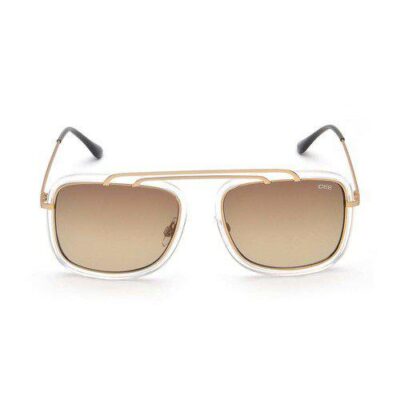 IDEE Large Retro Square Brown Gradient Sunglasses.