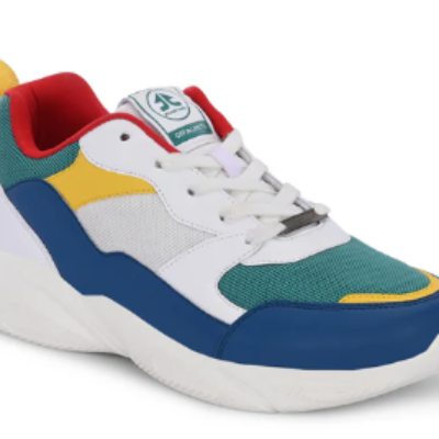 HACHIKO – GREEN/OFF WHITE/TEAL/MANGO