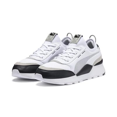 Puma Unisex-Adult RS-0 CORE White-Castlerock-Gray Violet Sneaker