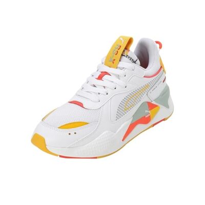 Puma Unisex-Adult RS-X Brand Love White-Yellow Sizzle Sneaker – 6 UK (39382201)