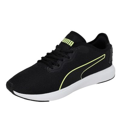 Puma Unisex-Adult Softride Cruise Black-Lime Squeeze Walking Shoe – 11 UK (37616716)