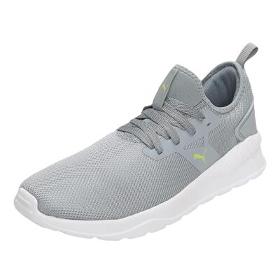 Puma Unisex Aby Quarry-Limepunch Sneaker.