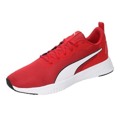 Puma Unisex-Adult Flyer Flex Knit High Risk Red-White-Black Running Shoe – 11 UK (37628703)