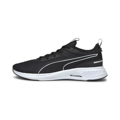 Puma Unisex-Adult Scorch Runner Black-White Running Shoe – 4.5 UK (19445901)