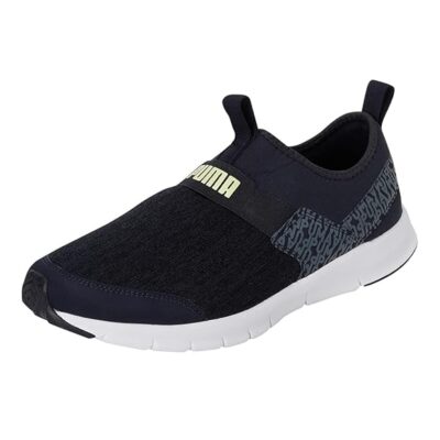 Puma Mens Knit V3 Parisian Night-Evening Sky-Light Lime Walking Shoe-8 UK (38883002)