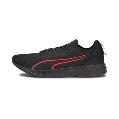 Puma Unisex-Adult Accent Black-Lava Blast Running Shoe – 10 UK (19551502)