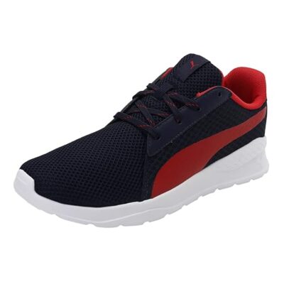 Puma Unisex-Adult Hampton Peacoat-High Risk Red Walking Shoe – 8 UK (38678703)