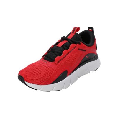 Puma Unisex-Adult FlexFocus Lite for All Time Red-Black-Feather Gray Running Shoe – 8 UK (37953502)