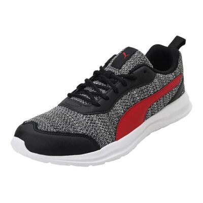 Puma Mens Reeping XT 2 Black-High Risk Red Running Shoe – 8 UK (37362401)