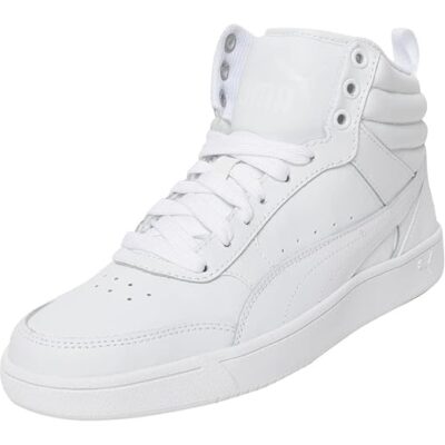 Puma Men Rebound Street v2 L White Leather Sneakers-6 (36371602)