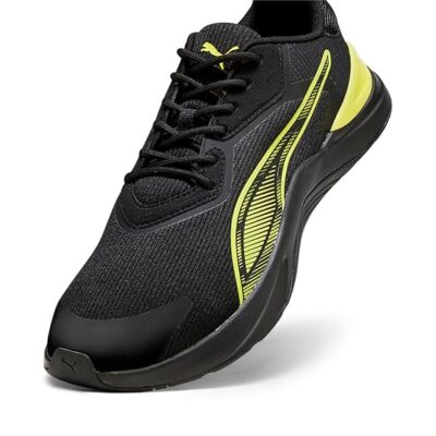 Puma Unisex-Adult Infusion Premium Black-Yellow Burst Training Shoe – 10 UK (37874103)