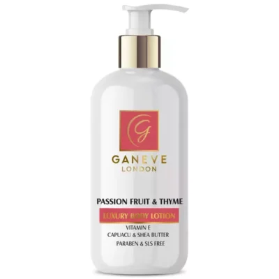 Ganeve London Body Lotion with Passion Fruit & Thyme.